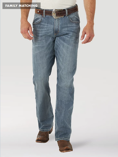 WRANGLER MEN'S RETRO RELAXED FIT BOOTCUT JEAN IN GREELEY STYLE WRT20GL- Premium Mens Jeans from Wrangler Shop now at HAYLOFT WESTERN WEARfor Cowboy Boots, Cowboy Hats and Western Apparel