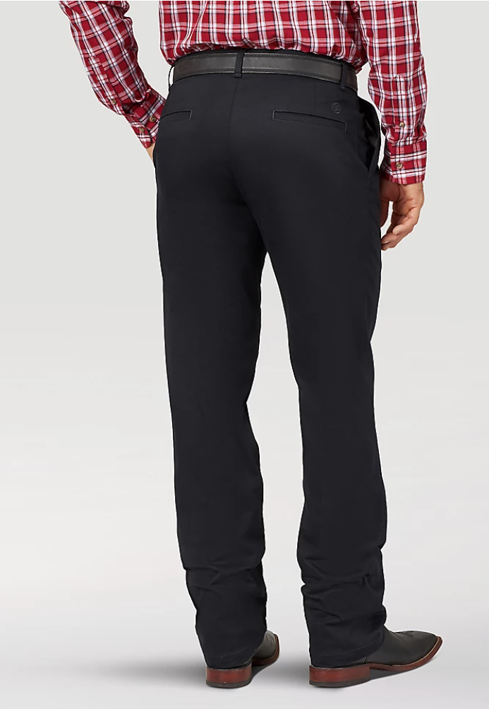 Wrangler Men's Black Casual Pleated Front Western Pants Wrangler Men's Black Casual Pleated Front Western Pants