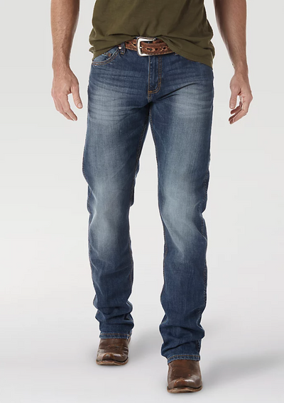 WRANGLER MENS RETRO SLIM FIT STRAIGHT LEG JEAN IN COTTONWOOD STYLE WLT88CW- Premium Mens Jeans from Wrangler Shop now at HAYLOFT WESTERN WEARfor Cowboy Boots, Cowboy Hats and Western Apparel