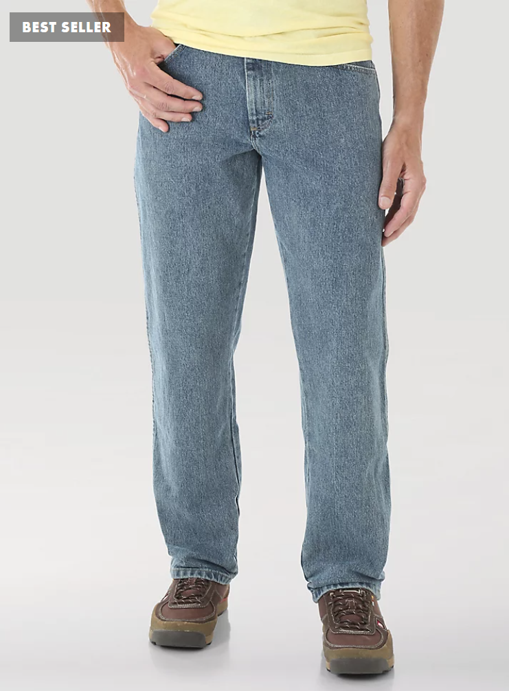 Wrangler Mens Relaxed Fit Jean Grey Indigo Style 35001GI Wrangler Mens Relaxed Fit Jean Grey Indigo Style 35001GI