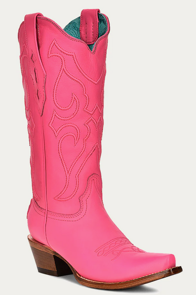 Corral Ladies Pink Snip Toe Boots Style Z5138 Ladies Boots from Corral Boots