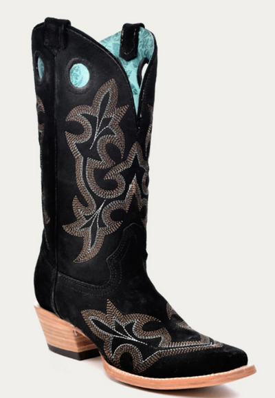 CORRAL LADIES SUEDE SQUARE TOE BOOTS STYLE A4476 Ladies Boots from Corral Boots