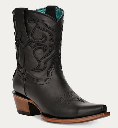 CORRAL LADIES SHORTIE BLACK BOOTS STYLE Z5111 Ladies Boots from Corral Boots