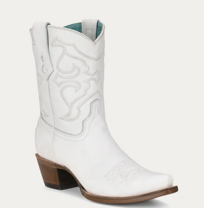 CORRAL LADIES WHITE ANKLE BOOTS STYLE Z5071 Ladies Boots from Corral Boots
