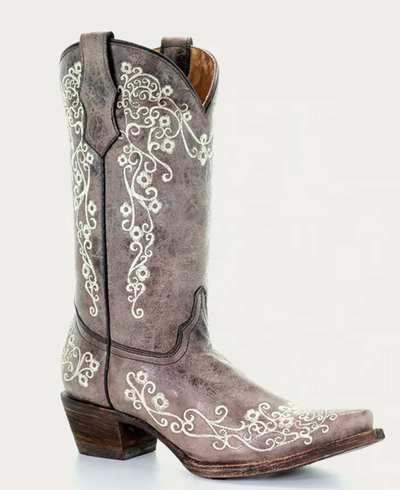 CORRAL TEEN BROWN EMBROIDERY BOOTS STYLE A2773 Ladies Boots from Corral Boots