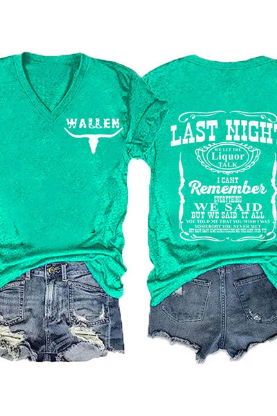 CWTTS1060_DOUBLE SIDED PRINTED V NECK SHORT SLEEVED T SHIRT Ladies Shirts from NINEXIS