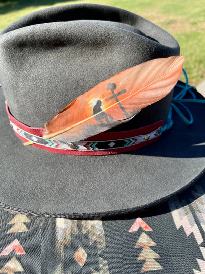 Cowboy Prayer Hat Feather - Western Hat Accessory  from Buckaroo Supply Company