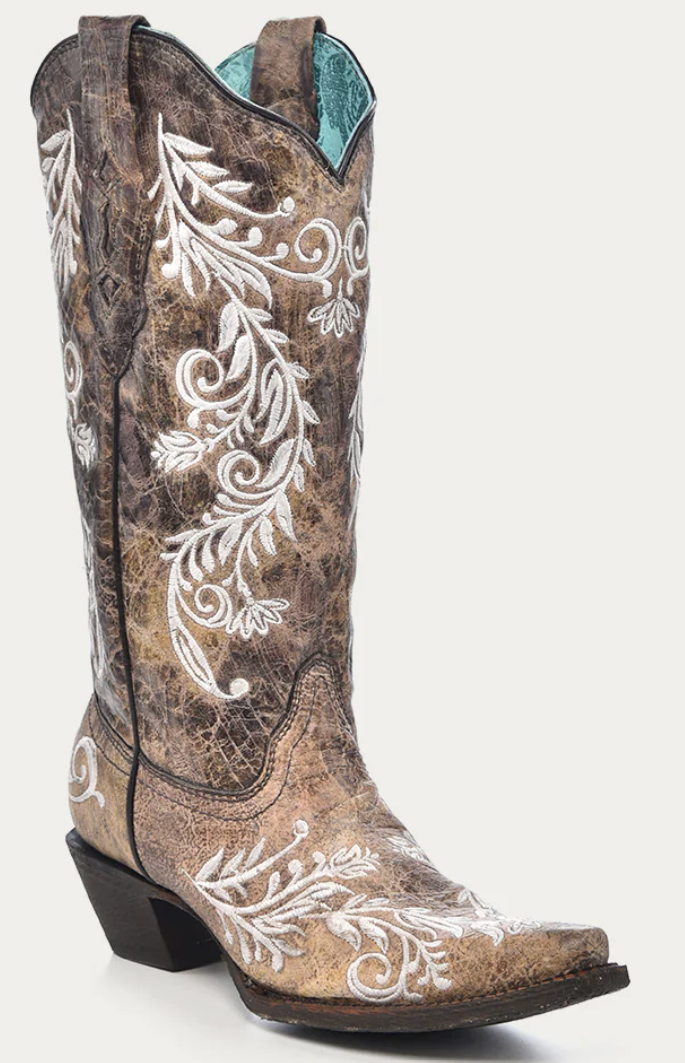 Corral floral embroidered boots best sale