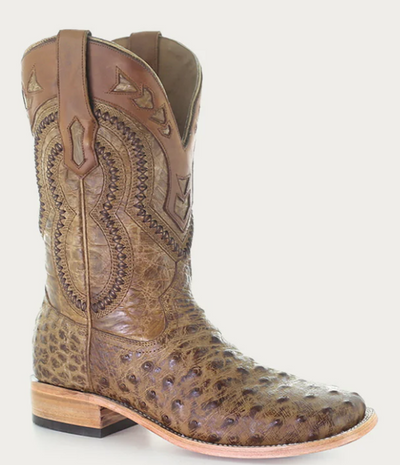 Corral Mens Ostrich Boots Style A4008- Premium Mens Boots from Corral Boots Shop now at HAYLOFT WESTERN WEARfor Cowboy Boots, Cowboy Hats and Western Apparel