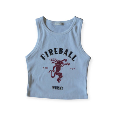 Red Hot Ribbed Tank  from Wilde roots