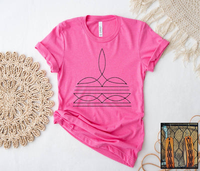 Boot Stitch (Pink)  from Southern Attitude Designs Inc