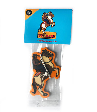 Cowboy on Horse Western Air Freshener Car Accessories from Studio Soph