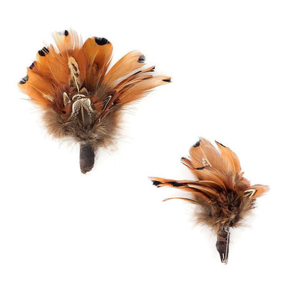 Handmade Feather Corsage-Pheasant Plumage - Natural  from Zucker Feather Products