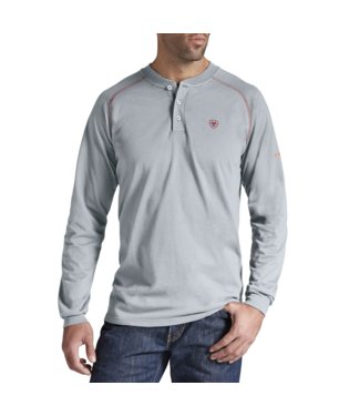 Ariat Mens FR Henley Top Long Sleeve T-Shirt Style 10013519 Mens Shirts from Ariat