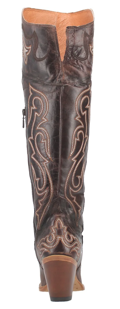 Dan Post Boots Women Kommotion Snip Toe Boots Over Knee High Heel 3