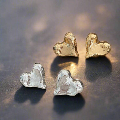 Love Alloy Gold Plated Earrings Ladies Jewelry from WoodWristCo