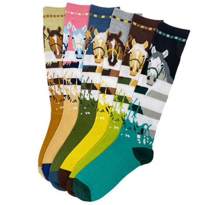 At the Fence Adult Tall Socks, 6-pack Ladies Accessories from Kelley and Company