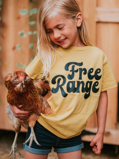 Free Range Kids T-shirt | Eco-Friendly Farm Graphic Tee  from Nature Supply Co