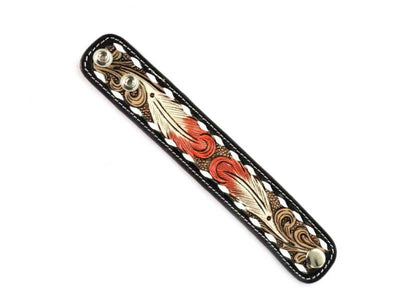 Western Tooled Leather Bracelet  from Snowing West