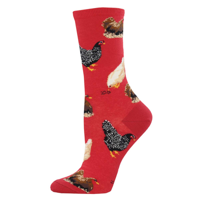 Mother Hen Adult Sock, Red Boot Accessories from Kelley and Company
