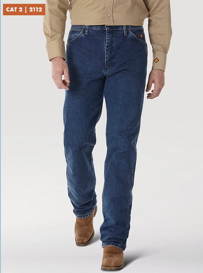 Wrangler Mens Flame Resistant Jeans Style FR13MMS- Premium Mens Jeans from Wrangler Shop now at HAYLOFT WESTERN WEARfor Cowboy Boots, Cowboy Hats and Western Apparel