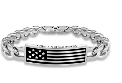Montana Silversmiths Mens Freedom Isn't Free Bracelet Style KTBC5655- Premium MENS ACCESSORIES from Montana Silversmith Shop now at HAYLOFT WESTERN WEARfor Cowboy Boots, Cowboy Hats and Western Apparel
