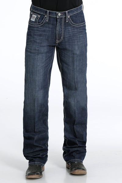 CINCH MENS RELAXED FIT ARENAFLEX WHITE LABEL DARK STONE WASH JEANS STYLE MB92834039 Mens Jeans from Cinch