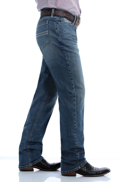 CINCH MEN'S SLIM FIT SILVER LABEL JEAN - MEDIUM STONEWASH STYLE MB98034015 Mens Jeans from Cinch