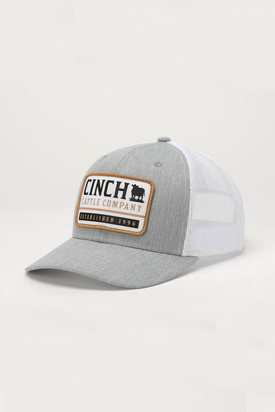 CINCH CATTLE COMPANY CAP - GRAY/WHITE STYLE MCC0800008 Unisex Hats from Cinch