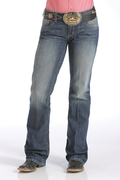 Cinch Ladies Ada Relaxed Fit Medium Stonewash Jeans Style MJ80252071 Ladies Jeans from Cinch