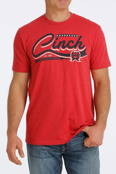 CINCH MEN'S CINCH TEE - CHERRY STYLE MTT1690497- Premium Mens Shirts from Cinch Shop now at HAYLOFT WESTERN WEARfor Cowboy Boots, Cowboy Hats and Western Apparel