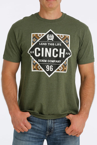CINCH MEN'S CINCH AZTEC TEE - JUNIPER STYLE MTT1690501 Mens Shirts from Cinch