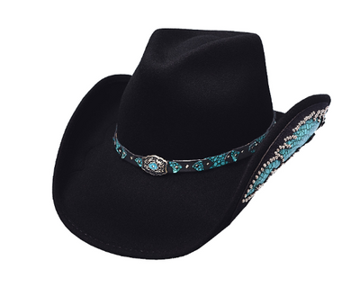 Bullhide Ladies Natural Beauty Felt Cowgirl Hat Style 0578- Premium Ladies Hats from Monte Carlo/Bullhide Hats Shop now at HAYLOFT WESTERN WEARfor Cowboy Boots, Cowboy Hats and Western Apparel