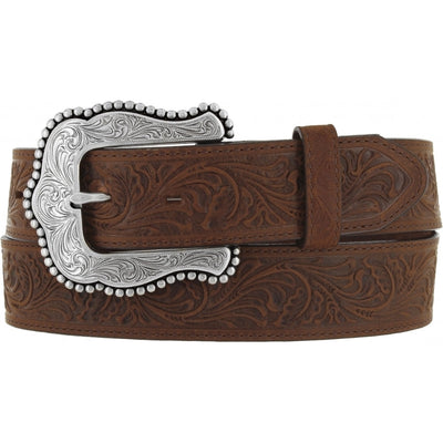 MF Western Tony Lama Womens Layla Floral Embossed Western Belt C50739- Premium Ladies Accessories from MF Western Shop now at HAYLOFT WESTERN WEARfor Cowboy Boots, Cowboy Hats and Western Apparel