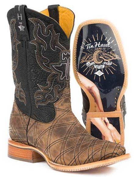 Tin Haul Mens Ichthys Western Boots Style 14-020-0007-0332 display picture 3