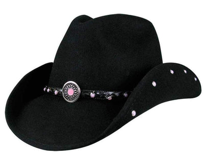 BULLHIDE BABY JANE BLACK COWGIRL HAT STYLE 0421BL- Premium Unisex Childrens Hats from Monte Carlo/Bullhide Hats Shop now at HAYLOFT WESTERN WEARfor Cowboy Boots, Cowboy Hats and Western Apparel