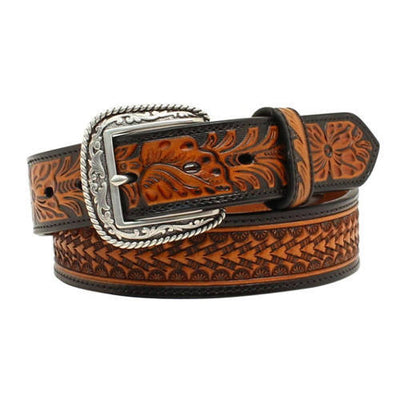 MF Western Ariat Mens Embossed Pattern Belt Style A1020867 MENS ACCESSORIES from MF Western