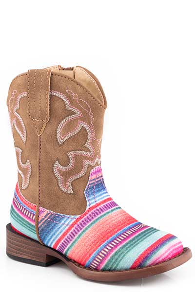 Roper Toddler Glitter Serape Boots Style 09-017-1901-3115- Premium Girls Boots from Roper Shop now at HAYLOFT WESTERN WEARfor Cowboy Boots, Cowboy Hats and Western Apparel