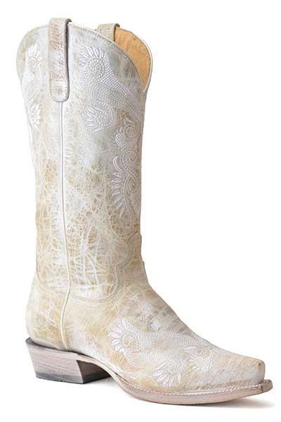 Roper White Ladies Snip Toe Brown Boot Style 09-021-7619-8408 Ladies Boots from Roper