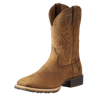 Ariat Men's Distressed Brown Hybrid Rancher Square Toe Cowboy Boots Style 10023175- Premium Mens Boots from Ariat Shop now at HAYLOFT WESTERN WEARfor Cowboy Boots, Cowboy Hats and Western Apparel