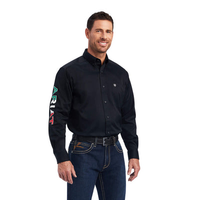 ARIAT TEAM LOGO TWILL CLASSIC FIT SHIRT STYLE 10038500- Premium Mens Shirts from Ariat Shop now at HAYLOFT WESTERN WEARfor Cowboy Boots, Cowboy Hats and Western Apparel