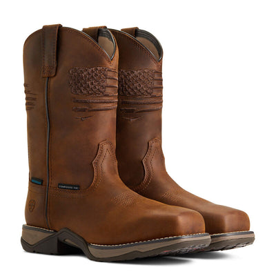 Ariat Anthem Patriot Waterproof Western Boot Style 10040369- Premium Ladies Workboots from Ariat Shop now at HAYLOFT WESTERN WEARfor Cowboy Boots, Cowboy Hats and Western Apparel