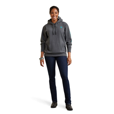 Ariat Ladies Logo Hoodie Style 10040811- Premium Ladies Outerwear from Ariat Shop now at HAYLOFT WESTERN WEARfor Cowboy Boots, Cowboy Hats and Western Apparel
