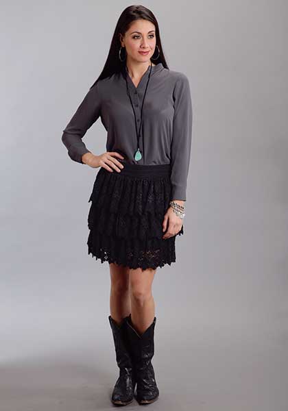 Stetson 3 Tier Lace Women's Western Skirt