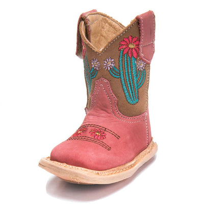 Roper Infant Girls Cowbaby Cactus Western Boots Square Toe Style 09-016-7912-1364 Girls Boots from Roper