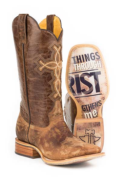 Tin Haul Ichthys Aroundus Cowboy Boots Style 14-020-0007-0222 Mens Boots from Tin Haul