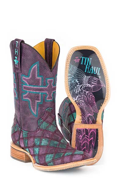Tin Haul Ladies Chevron Boots Eagle Sole Style 14-021-0007-1280 Ladies Boots from Tin Haul