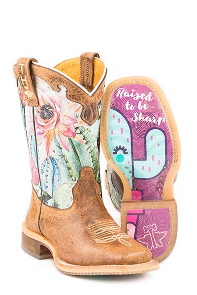 Tin Haul Cactilicious Girls Boots Style 14-119-0007-0741- Premium Girls Boots from Tin Haul Shop now at HAYLOFT WESTERN WEARfor Cowboy Boots, Cowboy Hats and Western Apparel