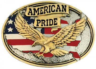 Montana Silversmith American Pride Attitude Buckle Style 60806P- Premium MENS ACCESSORIES from Montana Silversmith Shop now at HAYLOFT WESTERN WEARfor Cowboy Boots, Cowboy Hats and Western Apparel