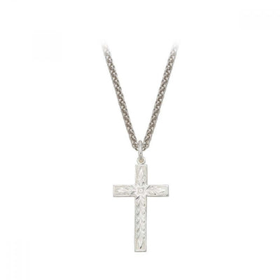 Montana Silversmith Silver Engraved Cross Necklace Style NC61627